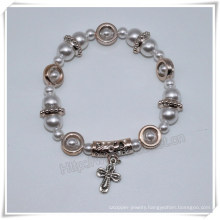 Newest Plastic Beads Bracelets, Catholic Bracelet with Cross (IO-CB175)
